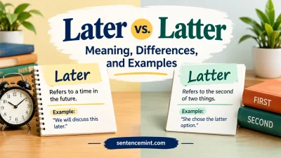 Later vs. Latter